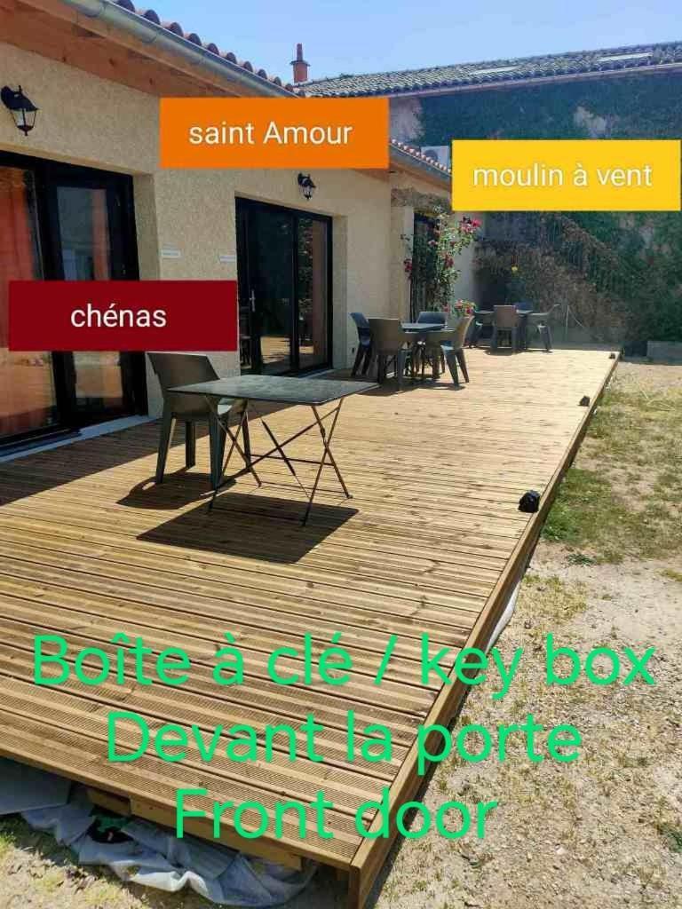 Apartamento Au Coeur Des Vignes Moulin A Vent La Chapelle-de-Guinchay Exterior foto